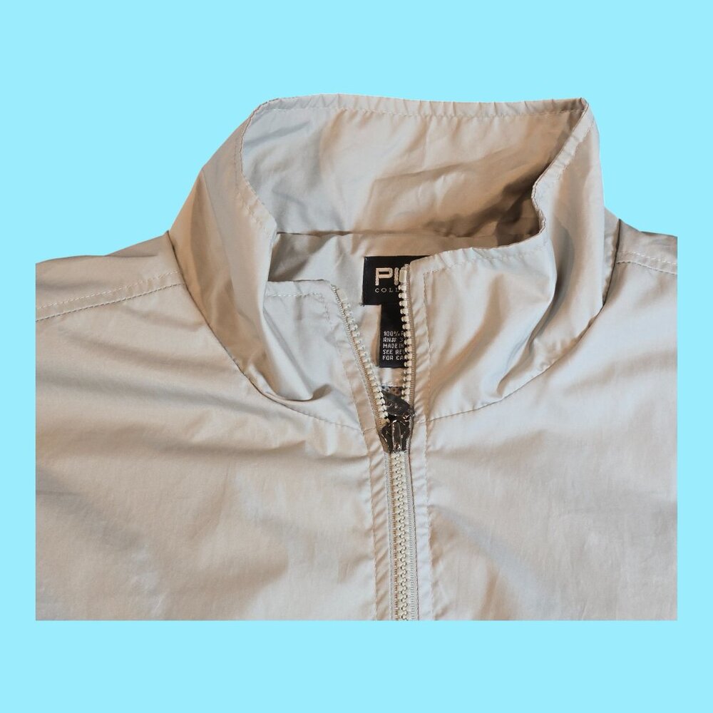 Ping Collection Packable Windbreaker Jacket Beige… - image 2